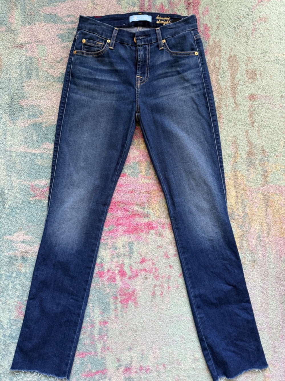 7 for All Mankind - Kimmie Straight Leg Jeans - Size 25 - Picture 2 of 10